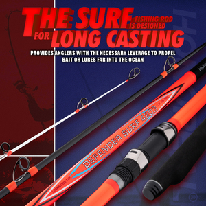 <span class=keywords><strong>Canne</strong></span> à pêche au surf 100-250g 3,9m-4,5m 3 sections en carbone avec poignée composite pour la pêche en <span class=keywords><strong>surfcasting</strong></span> - Product Image 3