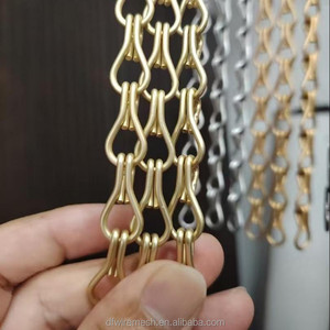 Cortina Decorativa de Malla Metálica, Separador de Ambientes Flexible, Biombo Metálico para Interiores de Oficina - Product Image 2