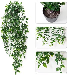 Plantes suspendues artificielles vertes pour la décoration murale extérieure - Product Image 2