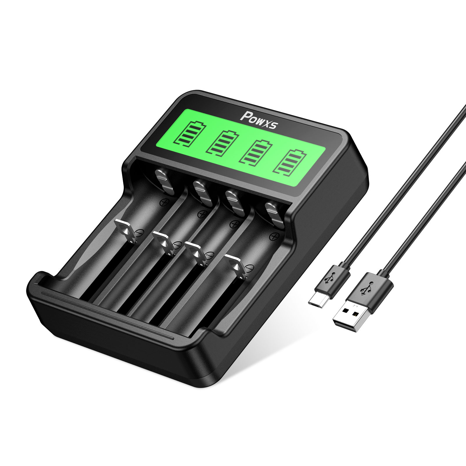 18650 Battery Charger,Fast Dual Charge For 3.7V/3.6V Li-ion
