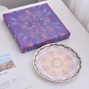 Vaisselle en céramique de style arabe de haute valeur, ensemble de couverts réutilisables bohèmes avec poignée, ensembles de vaisselle créatifs pour la maison - Product Image 2