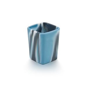 Verres à vin carrés réutilisables incassables camouflage en silicone de qualité alimentaire pour les voyages en extérieur et l'usage domestique - Product Image 5