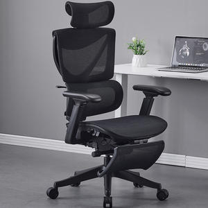 เก้าอี้สำนักงานดีไซน์หรูหราทันสมัยสำหรับผู้บริหาร ผู้มาเยี่ยมชม และผู้ใหญ่ ออกแบบตามหลักสรีรศาสตร์ พร้อมพนักพิงตาข่าย - Product Image 1