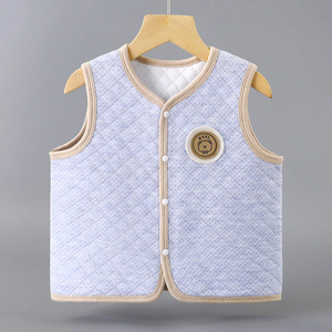 KAIXINTIANGUO Gilet sans manches pour bébés garçons et filles, <span class=keywords><strong>manteau</strong></span> d'extérieur pour tout-petits, veste matelassée en coton pour nourrissons - Product Image 6