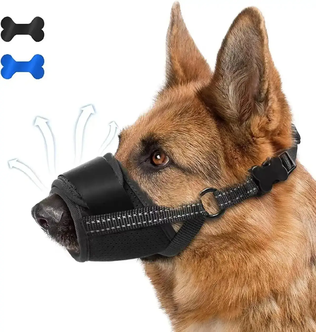 2024 sıcak satış köpek namlu anti-bite anti-yeme pamuk sessiz ayarlanabilir köpek maskesi pet malzemeleri tutmak