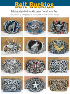 Boucle de ceinture en alliage de zinc, grande taille, style western <span class=keywords><strong>cowboy</strong></span>, motif petit cheval, boucle de ceinture de loisirs - Product Image 5