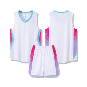 เสื้อกล้ามบาสเก็ตบอลสีสันแบบกำหนดเอง ถักจากผ้าฝ้าย 100% แห้งเร็ว สวมใส่สบาย พร้อมพิมพ์หมายเลขผู้เล่น สำหรับชุดทีม - Product Image 2