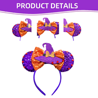Nouveau Halloween souris oreilles bandeaux femmes fête Cosplay mauvais gars bandeaux filles Festival cadeau enfants bricolage cheveux accessoires