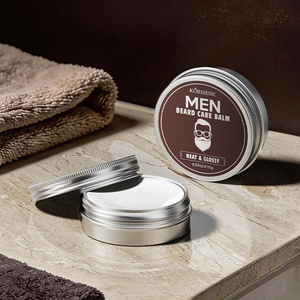 Crème de soin pour barbe KORMESIC, marque privée, bio, non parfumée, baume hydratant, lissant, adoucissant, tenue moyenne, fini brillant - Product Image 1
