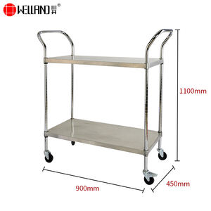 चीन आपूर्तिकर्ता द्वारा नया उत्पाद स्टेनलेस स्टील शीर्ष उपयोगिता शेल्फ कार्ट ट्रॉली - Product Image 4