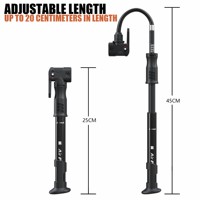 Mini pompe à air portable en alliage d'aluminium haute résistance pour vélo, gonfleur de pneus de vélo, pompe de cyclisme pour VTT et vélo de route