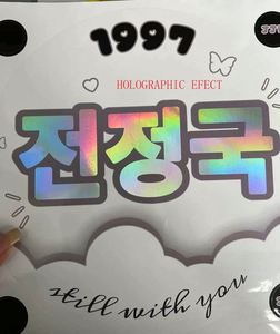 Custom KPOP Clear Picket Hand Fans K-pop <b>Yourself</b> Photo Printed Hand Fans Round Plastic Fan Picket - Product Image 5