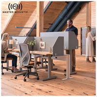 Écran acoustique de bureau MJ Master Acoustic, design contemporain, cloison de bureau insonorisée, chambre à coucher extérieure, écologique, NRC 1.1