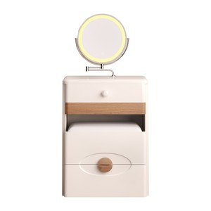 <span class=keywords><strong>Commode</strong></span> moderne nordique en bois massif blanc avec miroir, <span class=keywords><strong>petite</strong></span> coiffeuse à <span class=keywords><strong>tiroirs</strong></span> pour chambre d'enfant ou appartement - Product Image 4
