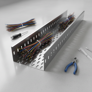 Bandeja perforada de acero inoxidable SS316 Disipación de calor anticorrosión Edificio comercial Oficina de alta tecnología 2 3 metros con cubierta - Product Image 3