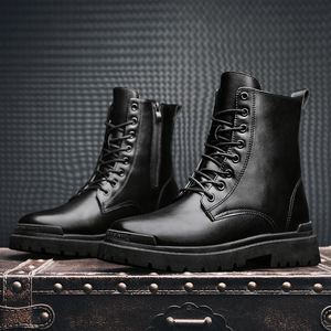 Durable Classical Fashion Outdoor Dress Shoes <strong>Men</strong> Black Brown Genuine Leather <strong>Chelsea</strong> Boots Luxury Retro Style Slip-On Ankle - Product Image 3