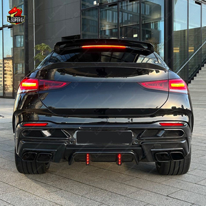 Nouvelle condition en Fiber de carbone modifié LD Style <span class=keywords><strong>GLE</strong></span> 63 coupé C167 Bodykit avant lèvre Spoiler arrière diffuseur capot pour style de voiture - Product Image 5