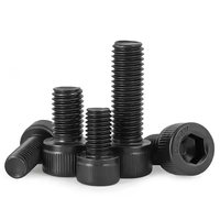 Vis à tête cylindrique M10 M12 DIN912 en acier inoxydable 304 zingué noir, vis à six pans creux