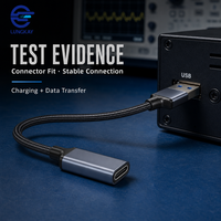 Câble d'extension adaptateur USB 3.0 A mâle vers Type-C femelle professionnel LUNG KAY pour PC, Hub, Caméra – Personnalisation OEM/ODM