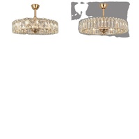 Ventilateur de plafond avec lustre en cristal 903B 50/66/76CM avec télécommande