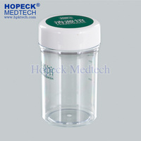 Bouteille en plastique PET de qualité médicale HOPECK 5-120 ml pour flacons de médicaments vides, pilules et vitamines, avec bouchon à vis et impression sérigraphique