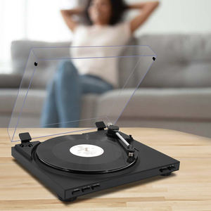 <span class=keywords><strong>Tocadiscos</strong></span> Moderno Integrado con Bluetooth, Altavoz Incorporado, Cubierta Antipolvo, Reproductor de Vinilo para Sala de Estar o Escritorio - Product Image 3