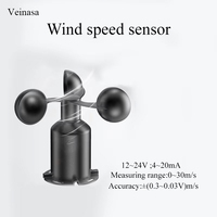 Veinasa XS-WSS01 Anémomètre à impulsion 3 coupes en ABS pour capteur de vitesse du vent, OEM, garantie 1 an pour station météo Arduino RS485/4-20mA