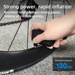 Pompe à vélo <span class=keywords><strong>électrique</strong></span> portable CYCLAMI AM6 <span class=keywords><strong>Mini</strong></span> haute pression 130 PSI légère et rapide avec valves Presta/Schrader - Product Image 3