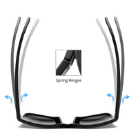 Haute qualité vente chaude aluminium magnésium lunettes polarisées Vision nocturne conduite hommes lunettes de soleil jaunes