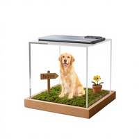 Boîte commémorative holographique pour animaux de compagnie avec projection 3D – Présentoir moderne pour la mémoire éternelle des chiens et des chats – Cadeau unique de condoléances pour la perte d'un animal