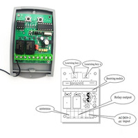 Récepteur universel 433 MHz 9V-24V pour porte de garage 433,92 MHz Code fixe et code roulant