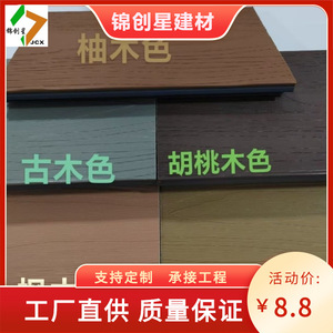 Wood Plastic Composite <b>Decking</b> Boards Interlocking Grooved Wood Grain Waterproof Outdoor Flooring For Patio Balcony - Product Image 3