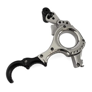 Disparador de Flechas de Alta Calidad, Placa Metálica de Latón, Dispensador de <span class=keywords><strong>3</strong></span> o 4 Dedos Intercambiables, Accesorio Práctico para Tiro con Arco - Product Image 3
