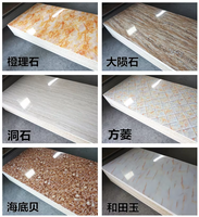 Panneaux muraux en PVC effet marbre UV de luxe pour intérieur et extérieur, salle de sport, cuisine, salle de bain, entrepôt, design moderne, prix d'usine, décoration intérieure