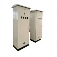 Armoire de distribution secondaire IP54 d'usine CFD 380V 200A, appareillage basse tension en acier au carbone avec serrure intelligente, finition RAL7035 en poudre