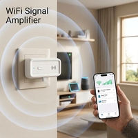 Amplificateur de signal WiFi Tuya Smart Security Systems, répéteur, extension de réseau sans fil, utilisation domestique, design en plastique, contrôle par application