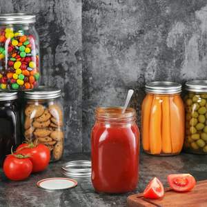 Bocaux en verre personnalisés avec couvercle en liège, 2oz, 4oz, 8oz, mini, petits, pour épices, miel, bonbons, organisateur, en vrac - Product Image 3