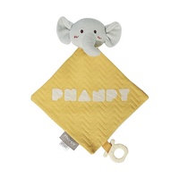 Éléphant forme mignon bébé apaiser serviette bébé confort couvertures de sécurité nouveau-né doux coton mousseline couverture