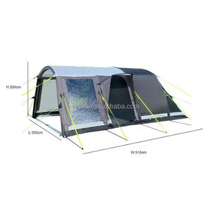 Carpa Inflable Grande Tipo Túnel para Acampar en Familia, Carpa de Lujo con una Habitación y una Sala de Estar - Product Image 5