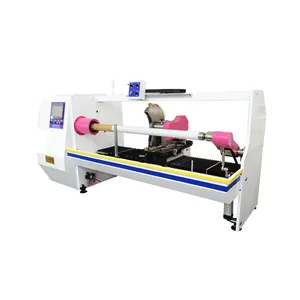 Automatic one shafts exchange bopp packing tape cutting machine