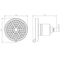 Pommeau de Douche Filtrant de 6 Pouces Style Américain avec Sortie d'Eau Pressurisée à 8 Fonctions, Ensemble de Douche Écologique pour Salle de Bain