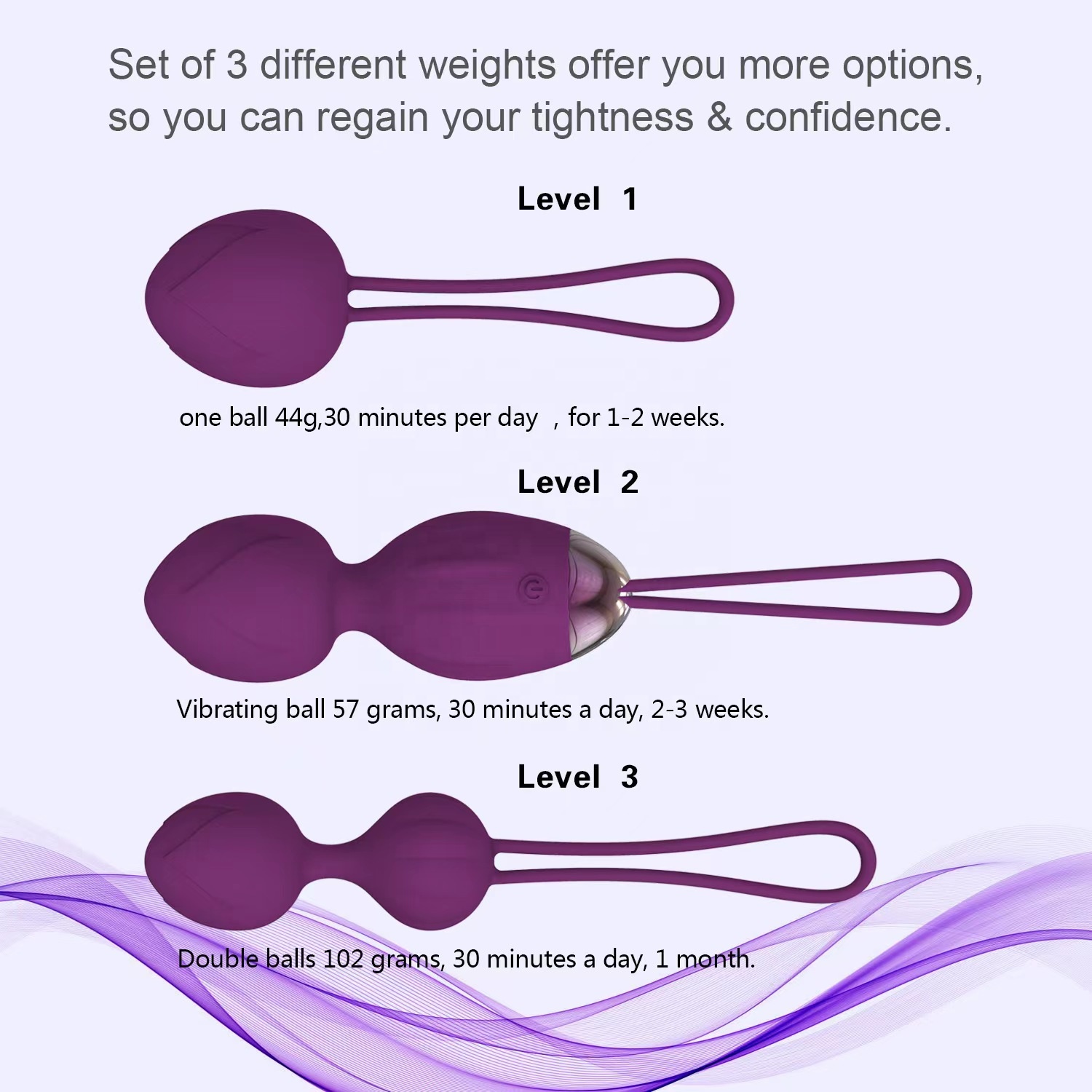 Venus Ball - Enhance Pelvic Floor with Silicone Kegel Exerciser Venus Ball - Enhance Pelvic Floor with Silicone Kegel Exerciser