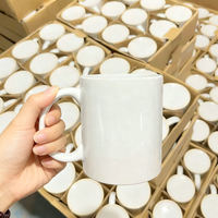 Mug à café en porcelaine personnalisé en gros, blanc, pour sublimation – Compatible lave-vaisselle et micro-ondes, grande capacité, cadeau personnalisé pour