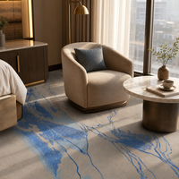 Tapis imprimé en nylon sur mesure 3D de luxe pour chambre d'hôtel 5 étoiles