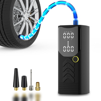 Compresseur d'air portable 12V 6000mAh pour pneus, pompe électrique sans fil 22 cylindres avec affichage numérique LED pour voiture, idéal en cas d'urgence
