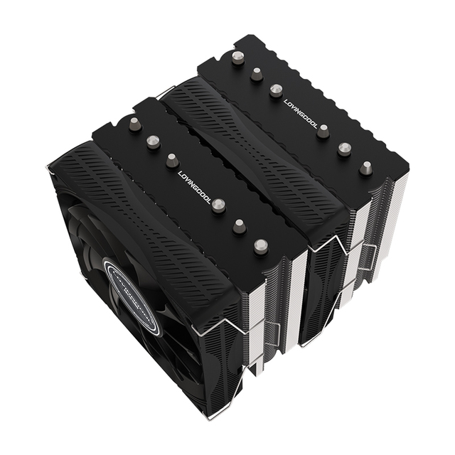 Free Sample Double Tower CPU Cooler 120mm No Light Fan 6 Cooper Pipes Heat Sink for AMD AM4 AM5 Socket