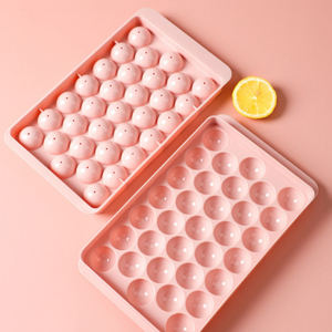 <span class=keywords><strong>Mini</strong></span> bandeja de cubitos de hielo de plástico redonda más vendida, fabricante de bolas de liberación fácil y gratis para helado, nueva herramienta Flexible para <span class=keywords><strong>Mini</strong></span> cubitos de hielo - Product Image 4