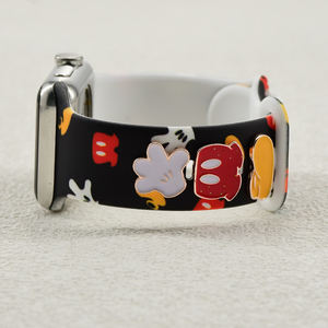 Nuovo Design cartone animato mani in Silicone stampato cinturino per <span class=keywords><strong>Apple</strong></span> <span class=keywords><strong>Watch</strong></span> 42/46mm compatibile con <span class=keywords><strong>Apple</strong></span> <span class=keywords><strong>Watch</strong></span> Strap 10 9 8 7 <span class=keywords><strong>SE</strong></span> - Product Image 2