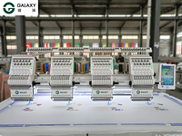 Vente d'usine GALAXY - Machine à broder industrielle à 4 têtes, 12/15 aiguilles, Barudan Tajima