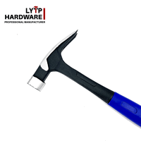 Marteau à griffes tout acier avec manche tout acier Noir Miroir Tête HRC Surface Plastique Matériau Titane marteau